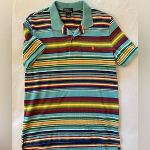 Ralph Lauren Striped Polo Boys Size Large (14-16)